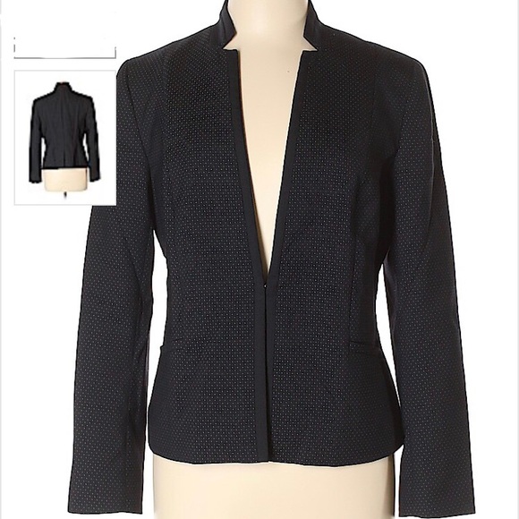 Talbots Jackets & Blazers - NWT Talbots Navy Polka Dot Blazer Size 12